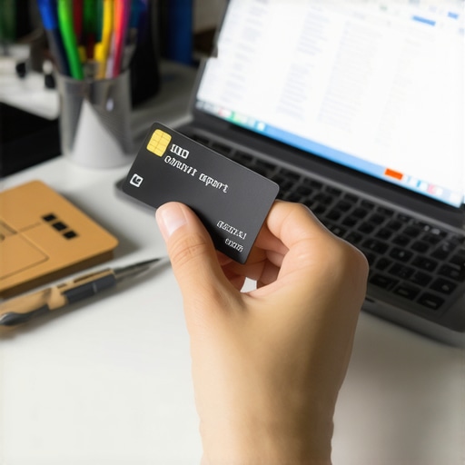 Person cutting a joint credit card to rebuild credit solo