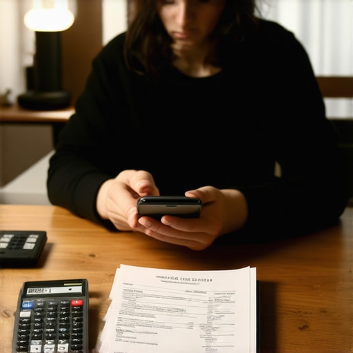 Direct communication with credit lenders A person managing credit card limits and financial documentation at home.
