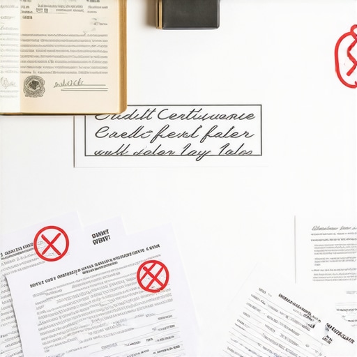 A birth certificate and credit report spread out on a desk to prove a minor-age debt error.
