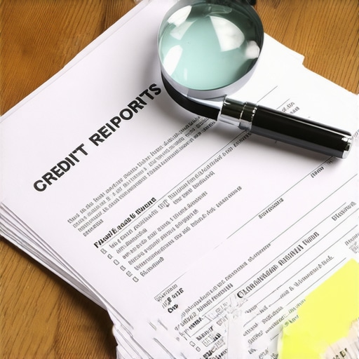 Paper credit reports and certified mail receipt for manual dispute filing
