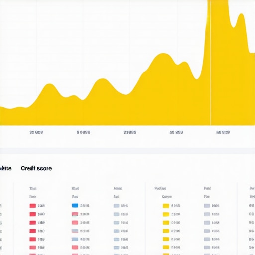 A visualization of trended credit data showing the difference between active and static accounts over 24 months.