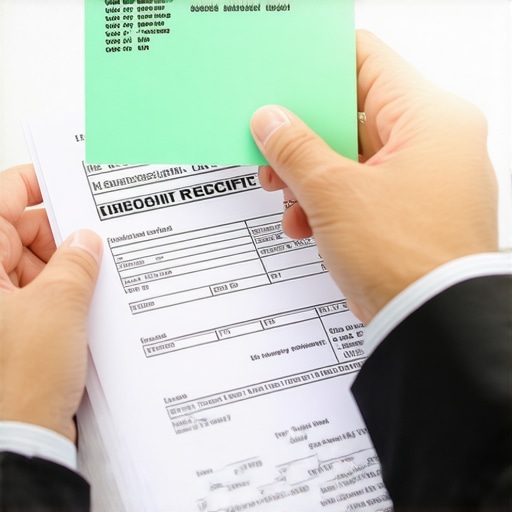 Filing a credit dispute via certified mail A hand holding a certified mail receipt over credit report documents to ensure a legal paper trail.