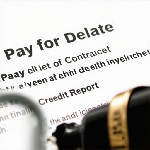 Close-up of a person analyzing credit report details and signing a contract.
