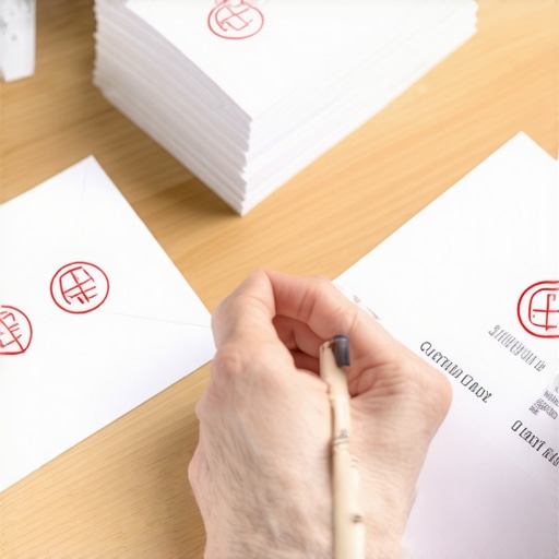 A person manually auditing a physical credit report for errors and preparing dispute letters.