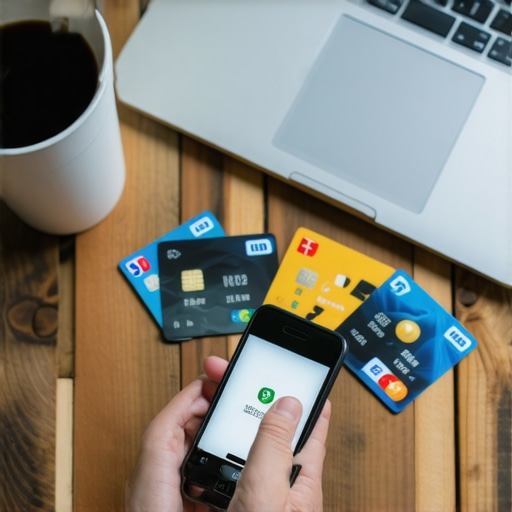 Credit cards and a smartphone showing a small transaction to prevent account closure.