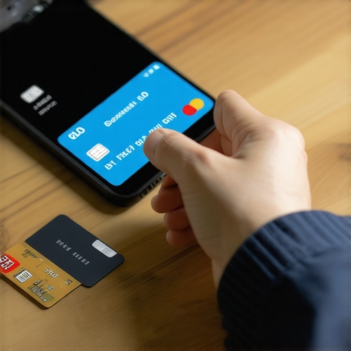 A person using their mobile banking app to pay off credit card debt early
