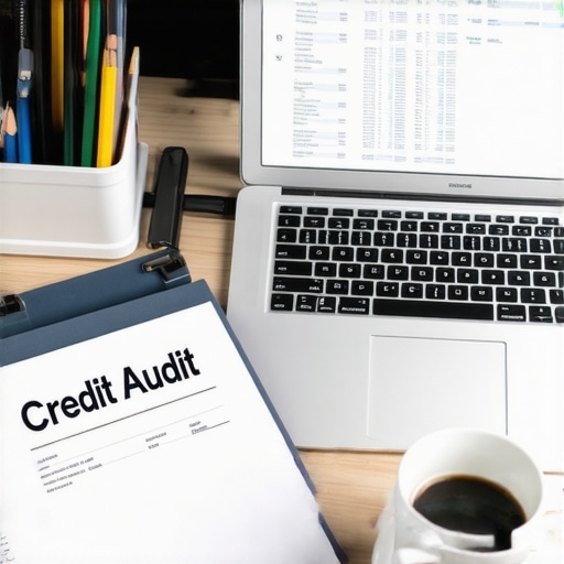 A physical folder and spreadsheet used for tracking credit repair progress and bureau disputes.