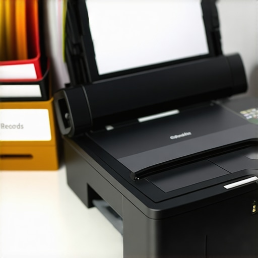 Physical filing folder and scanner used for long-term credit report maintenance and evidence logging.