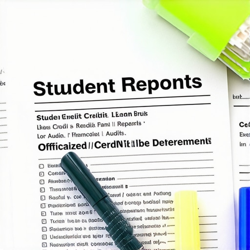 Paper credit reports and official deferment letters ready for a credit dispute audit