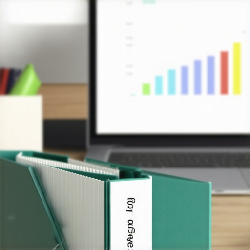 A physical binder and laptop used for tracking credit score progress and dispute documentation.