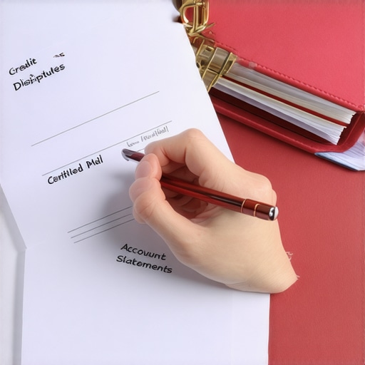 Organizing a Credit Repair Evidence Log Detailed view of a credit dispute folder and evidence log used to track interactions with credit bureaus.