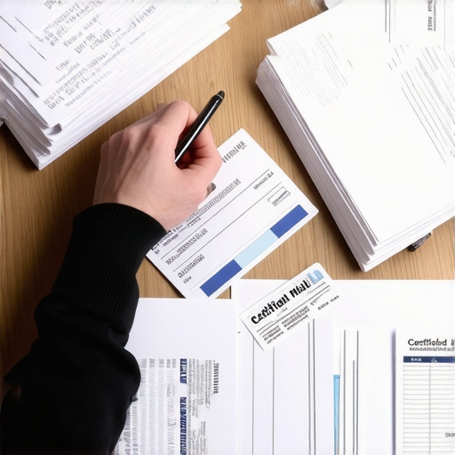 Evidence and documentation prepared for a credit bureau dispute process.