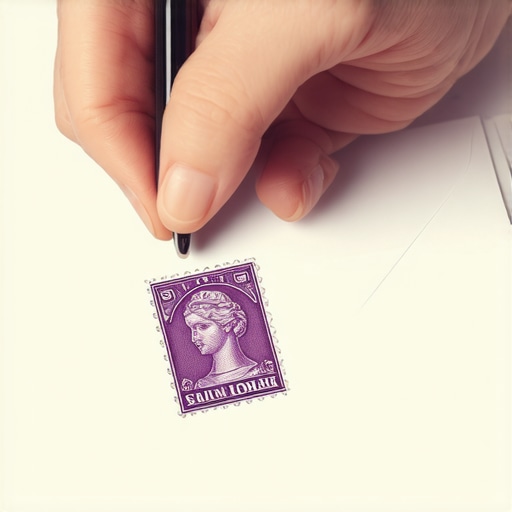 A hand sealing a personalized goodwill letter to a creditor.