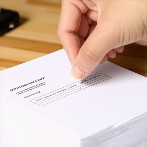 Preparing a physical credit dispute document for mailing A physical credit dispute packet with certified mail receipts.