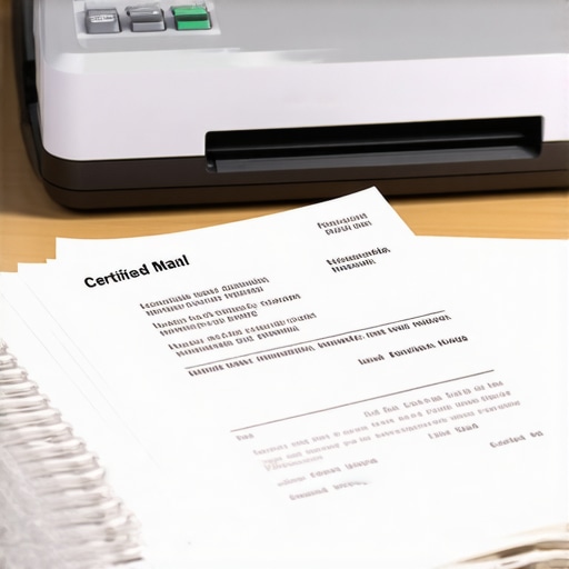 Organized credit repair tools including a scanner and mail receipts
