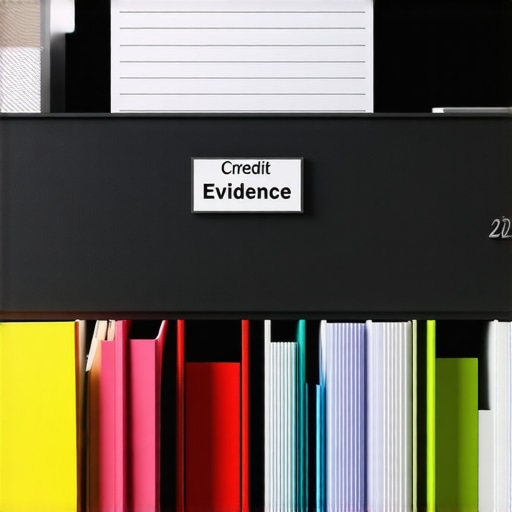 An organized system for tracking credit disputes and evidence logs for FICO score maintenance.