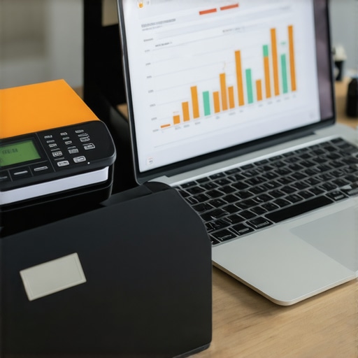 Desktop scanner and organized files for credit record keeping