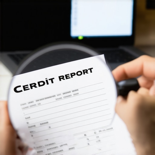 Spotting Advanced Credit Reporting Errors A magnifying glass examining a credit report for subtle inaccuracies.