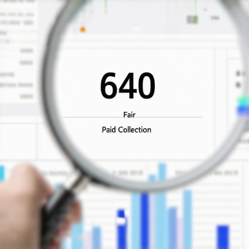 A credit report screen showing a paid collection entry that failed to improve the overall FICO score.