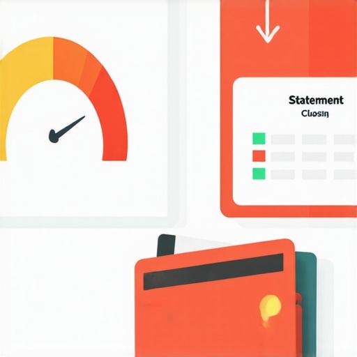 Illustration showing how statement closing dates impact FICO scores differently than payment due dates.