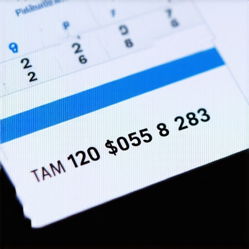 Close up of a credit card statement showing a 10 dollar balance for FICO optimization.
