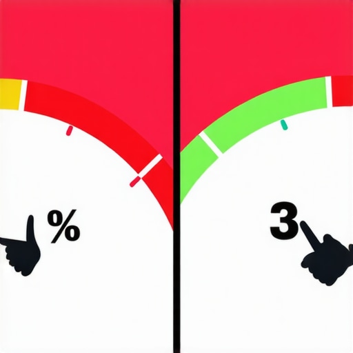 Graphic comparing the impact of 0% versus 3% credit utilization on a FICO score.