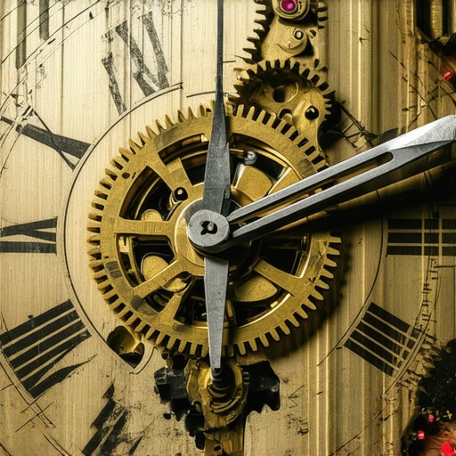 A clock representing credit history age being manipulated, showing the risk of deleting old accounts.