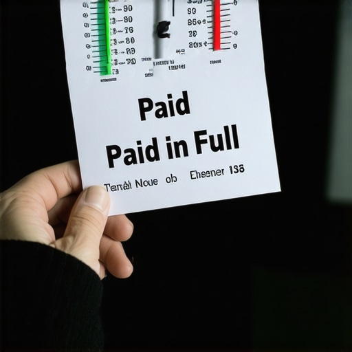 A credit score gauge dropping after paying an old debt