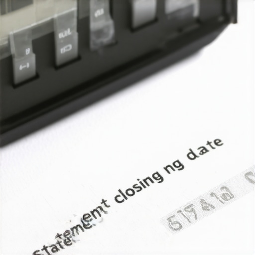 Credit card statement showing closing date vs due date comparison