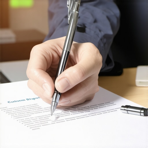 Writing a custom dispute letter to fix credit errors A person writing a highly customized DIY credit dispute letter next to a highlighted paper report.